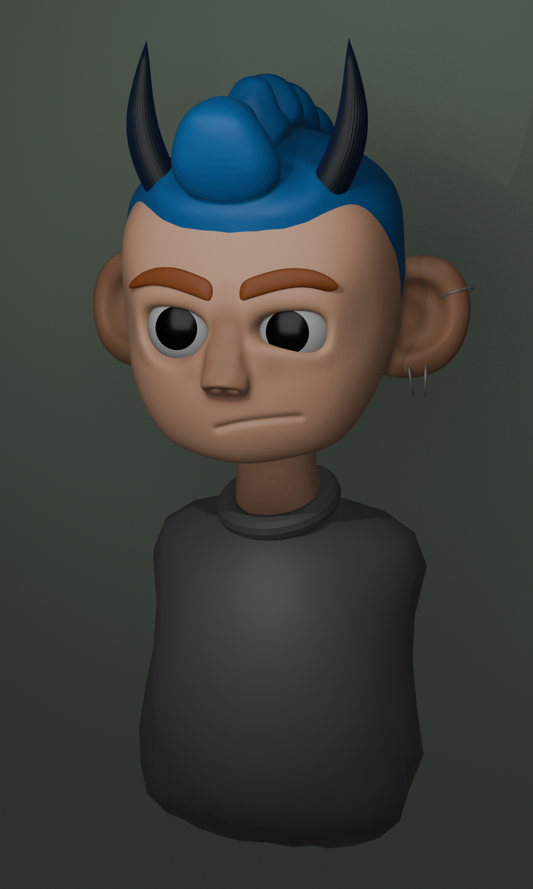 Sculpted character render