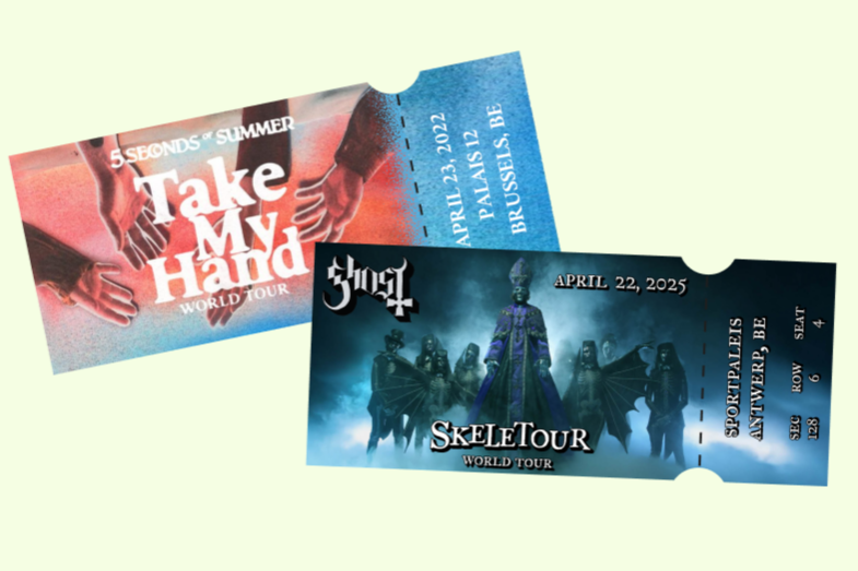 Project concert tickets